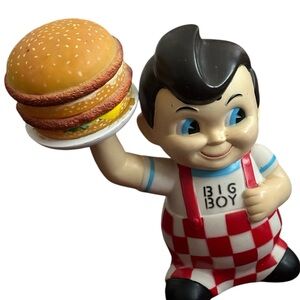 Bobs Big Boy Restaurant Bank Plate With Hamburger Elias Brothers 8"  NO STOPPER